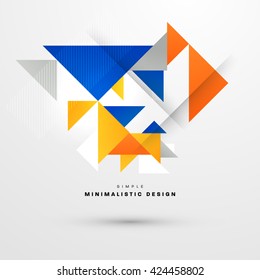 Geometric Vector Background. Triangles Pattern