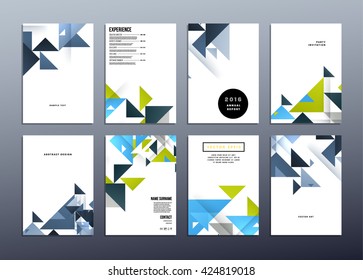 Geometric Vector Background. Triangles Pattern Design for Business Presentations, Application Cover and Web Site Design