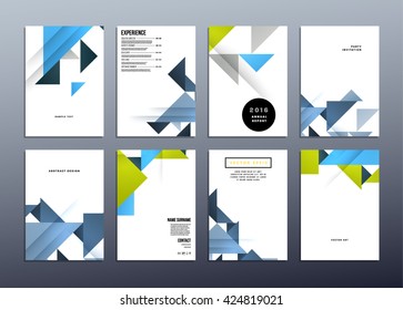 Geometric Vector Background. Triangles Pattern Design for Business Presentations, Application Cover and Web Site Design