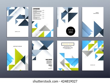 Geometric Vector Background. Triangles Pattern Design for Business Presentations, Application Cover and Web Site Design