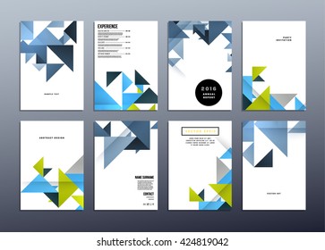 Geometric Vector Background. Triangles Pattern Design for Business Presentations, Application Cover and Web Site Design