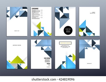 Geometric Vector Background. Triangles Pattern Design for Business Presentations, Application Cover and Web Site Design