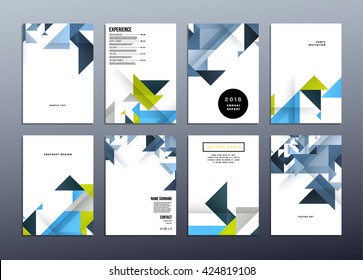 Geometric Vector Background. Triangles Pattern Design for Business Presentations, Application Cover and Web Site Design