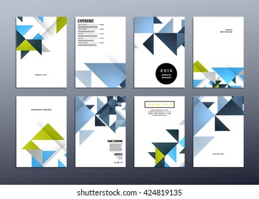 Geometric Vector Background. Triangles Pattern Design for Business Presentations, Application Cover and Web Site Design