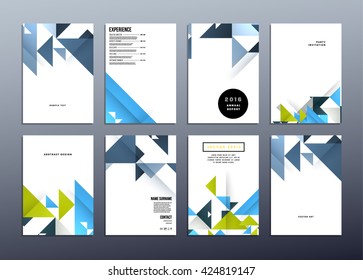 Geometric Vector Background. Triangles Pattern Design for Business Presentations, Application Cover and Web Site Design