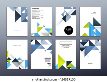 Geometric Vector Background. Triangles Pattern Design for Business Presentations, Application Cover and Web Site Design