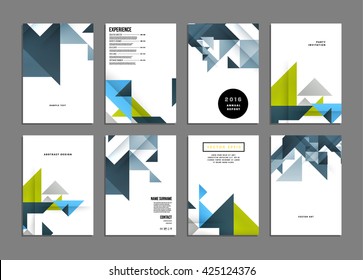 Geometric Vector Background. Triangles Pattern Design for Business Presentations, Application Cover and Web Site Design