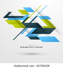 Geometric Vector Background. Triangles Pattern Background for Business Presentations, Application Cover and Web Site Design