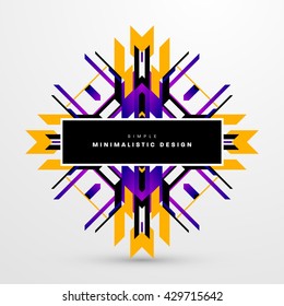 Geometric Vector Background. Triangles Pattern for Business Presentations, Application Cover and Web Site Design