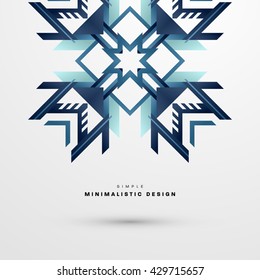 Geometric Vector Background. Triangles Pattern for Business Presentations, Application Cover and Web Site Design