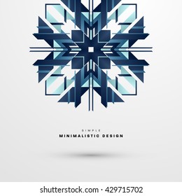 Geometric Vector Background. Triangles Pattern for Business Presentations, Application Cover and Web Site Design