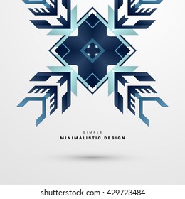 Geometric Vector Background. Triangles Pattern for Business Presentations, Application Cover and Web Site Design