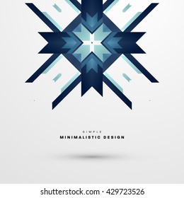 Geometric Vector Background. Triangles Pattern for Business Presentations, Application Cover and Web Site Design