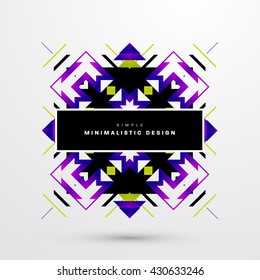 Geometric Vector Background. Triangles Pattern Background for Business Presentations, Application Cover and Web Site Design