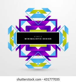 Geometric Vector Background. Triangles Pattern Background for Business Presentations, Application Cover and Web Site Design