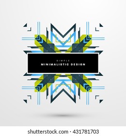 Geometric Vector Background. Triangles Pattern Background for Business Presentations, Application Cover and Web Site Design