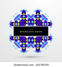 Geometric Vector Background. Triangles Pattern Background for Business Presentations, Application Cover and Web Site Design