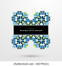 Geometric Vector Background. Triangles Pattern Background for Business Presentations, Application Cover and Web Site Design