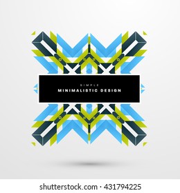 Geometric Vector Background. Triangles Pattern Background for Business Presentations, Application Cover and Web Site Design