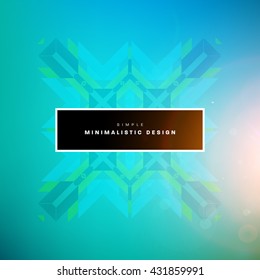 Geometric Vector Background. Triangles Pattern Background for Business Presentations, Application Cover and Web Site Design