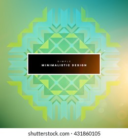 Geometric Vector Background. Triangles Pattern Background for Business Presentations, Application Cover and Web Site Design