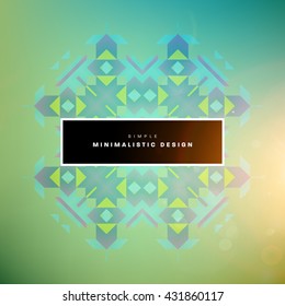 Geometric Vector Background. Triangles Pattern Background for Business Presentations, Application Cover and Web Site Design