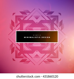 Geometric Vector Background. Triangles Pattern Background for Business Presentations, Application Cover and Web Site Design