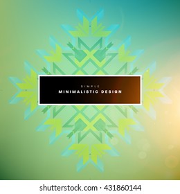 Geometric Vector Background. Triangles Pattern Background for Business Presentations, Application Cover and Web Site Design