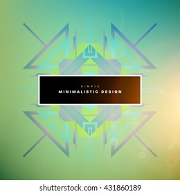 Geometric Vector Background. Triangles Pattern Background for Business Presentations, Application Cover and Web Site Design