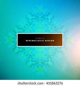 Geometric Vector Background. Triangles Pattern Background for Business Presentations, Application Cover and Web Site Design