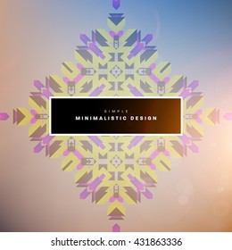 Geometric Vector Background. Triangles Pattern Background for Business Presentations, Application Cover and Web Site Design