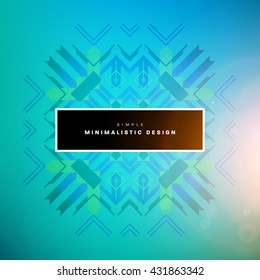 Geometric Vector Background. Triangles Pattern Background for Business Presentations, Application Cover and Web Site Design