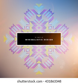 Geometric Vector Background. Triangles Pattern Background for Business Presentations, Application Cover and Web Site Design