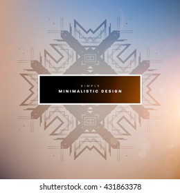 Geometric Vector Background. Triangles Pattern Background for Business Presentations, Application Cover and Web Site Design