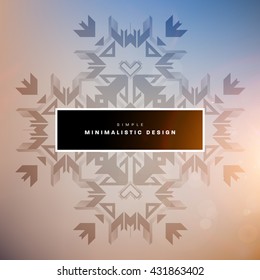 Geometric Vector Background. Triangles Pattern Background for Business Presentations, Application Cover and Web Site Design