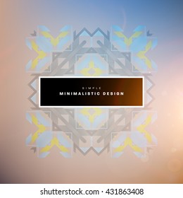 Geometric Vector Background. Triangles Pattern Background for Business Presentations, Application Cover and Web Site Design