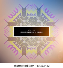 Geometric Vector Background. Triangles Pattern Background for Business Presentations, Application Cover and Web Site Design