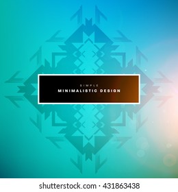 Geometric Vector Background. Triangles Pattern Background for Business Presentations, Application Cover and Web Site Design