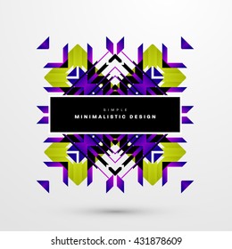 Geometric Vector Background. Triangles Pattern Background for Business Presentations, Application Cover and Web Site Design