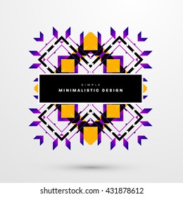 Geometric Vector Background. Triangles Pattern Background for Business Presentations, Application Cover and Web Site Design