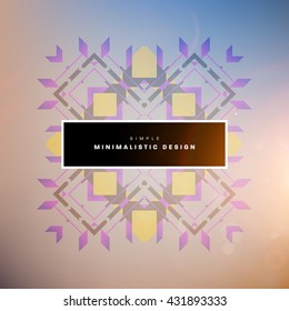 Geometric Vector Background. Triangles Pattern Background for Business Presentations, Application Cover and Web Site Design