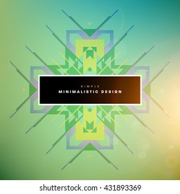 Geometric Vector Background. Triangles Pattern Background for Business Presentations, Application Cover and Web Site Design