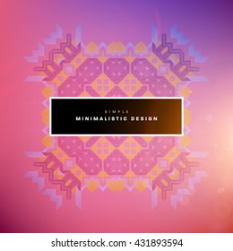 Geometric Vector Background. Triangles Pattern Background for Business Presentations, Application Cover and Web Site Design