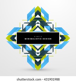 Geometric Vector Background. Triangles Pattern Background for Business Presentations, Application Cover and Web Site Design