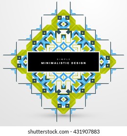 Geometric Vector Background. Triangles Pattern Background for Business Presentations, Application Cover and Web Site Design
