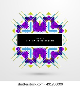 Geometric Vector Background. Triangles Pattern Background for Business Presentations, Application Cover and Web Site Design