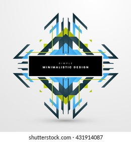 Geometric Vector Background. Triangles Pattern Background for Business Presentations, Application Cover and Web Site Design