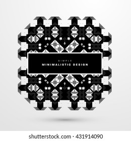 Geometric Vector Background. Triangles Pattern Background for Business Presentations, Application Cover and Web Site Design