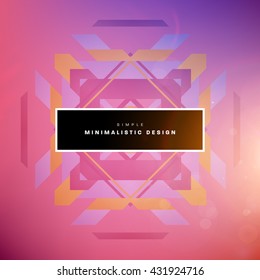 Geometric Vector Background. Triangles Pattern Background for Business Presentations, Application Cover and Web Site Design