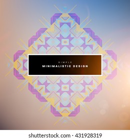 Geometric Vector Background. Triangles Pattern Background for Business Presentations, Application Cover and Web Site Design
